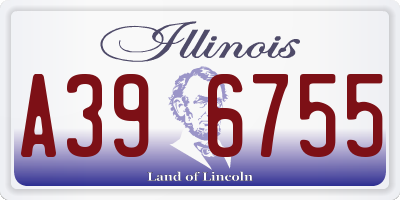 IL license plate A396755