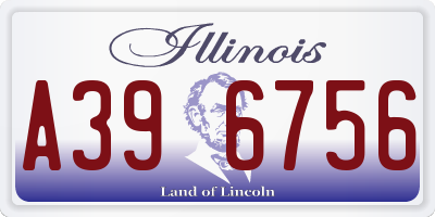 IL license plate A396756