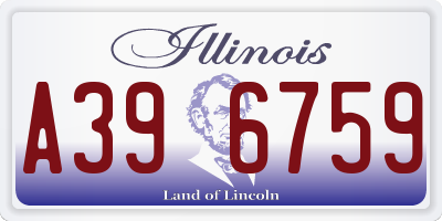 IL license plate A396759