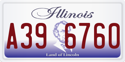 IL license plate A396760