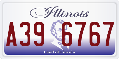 IL license plate A396767