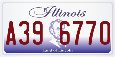 IL license plate A396770