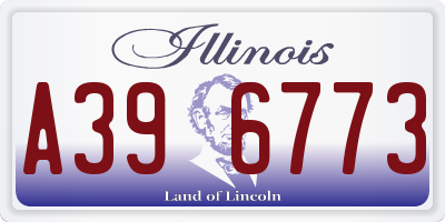 IL license plate A396773