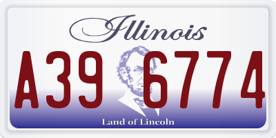 IL license plate A396774