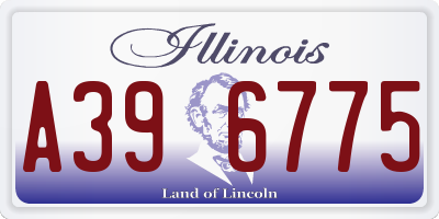 IL license plate A396775