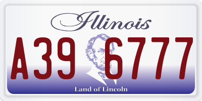 IL license plate A396777