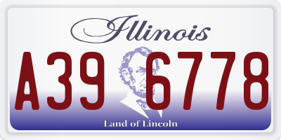 IL license plate A396778