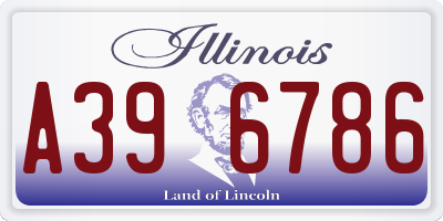 IL license plate A396786