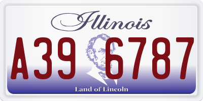 IL license plate A396787