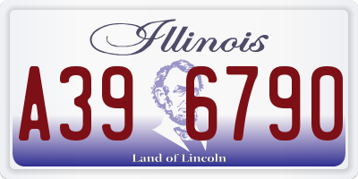 IL license plate A396790
