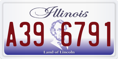 IL license plate A396791