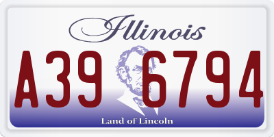 IL license plate A396794