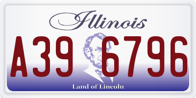 IL license plate A396796