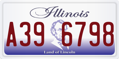 IL license plate A396798