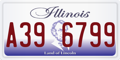 IL license plate A396799