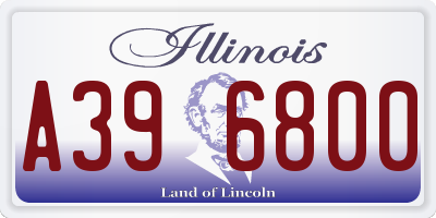 IL license plate A396800