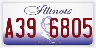 IL license plate A396805
