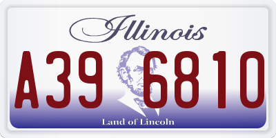 IL license plate A396810