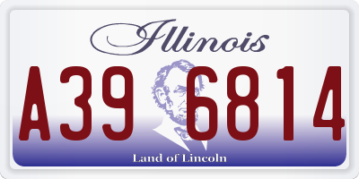 IL license plate A396814