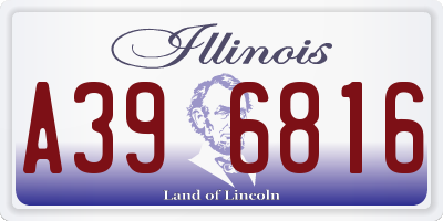 IL license plate A396816