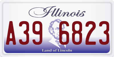IL license plate A396823