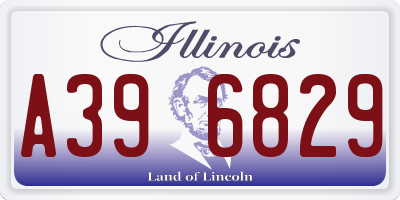 IL license plate A396829