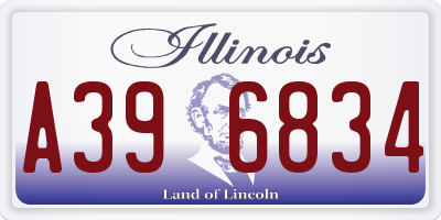IL license plate A396834