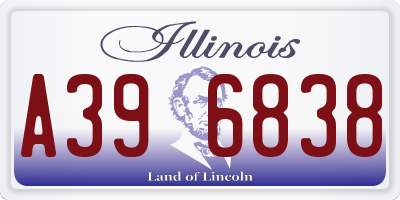 IL license plate A396838