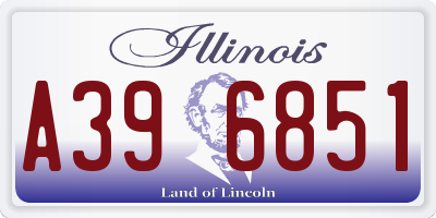 IL license plate A396851