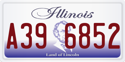 IL license plate A396852