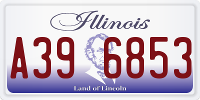 IL license plate A396853