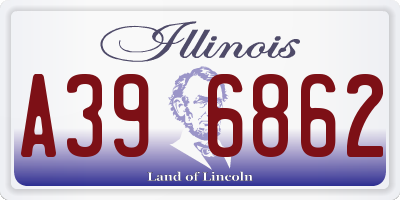 IL license plate A396862