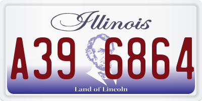 IL license plate A396864