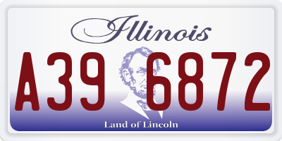 IL license plate A396872