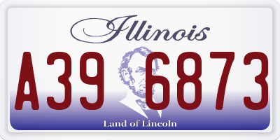 IL license plate A396873