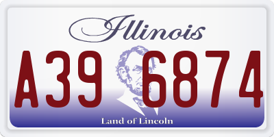 IL license plate A396874