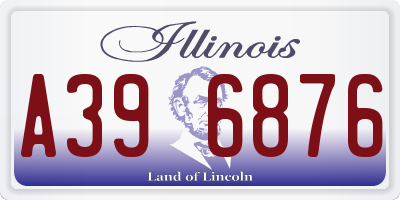 IL license plate A396876