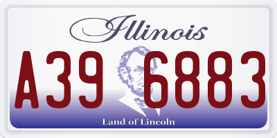 IL license plate A396883