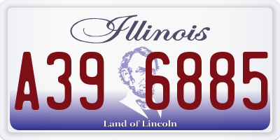 IL license plate A396885