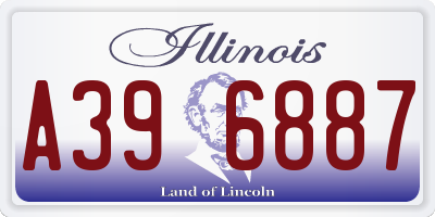 IL license plate A396887