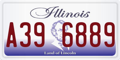 IL license plate A396889