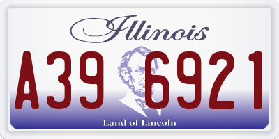 IL license plate A396921