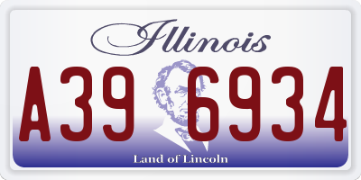 IL license plate A396934