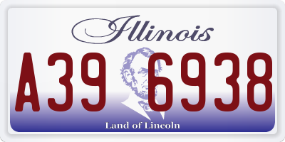 IL license plate A396938