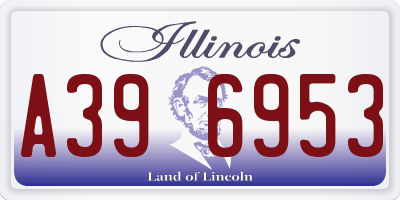 IL license plate A396953