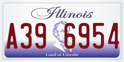 IL license plate A396954