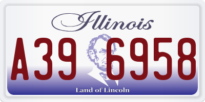 IL license plate A396958