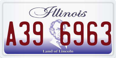 IL license plate A396963