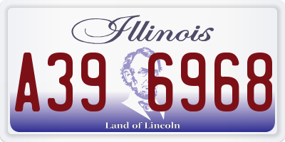 IL license plate A396968