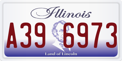 IL license plate A396973